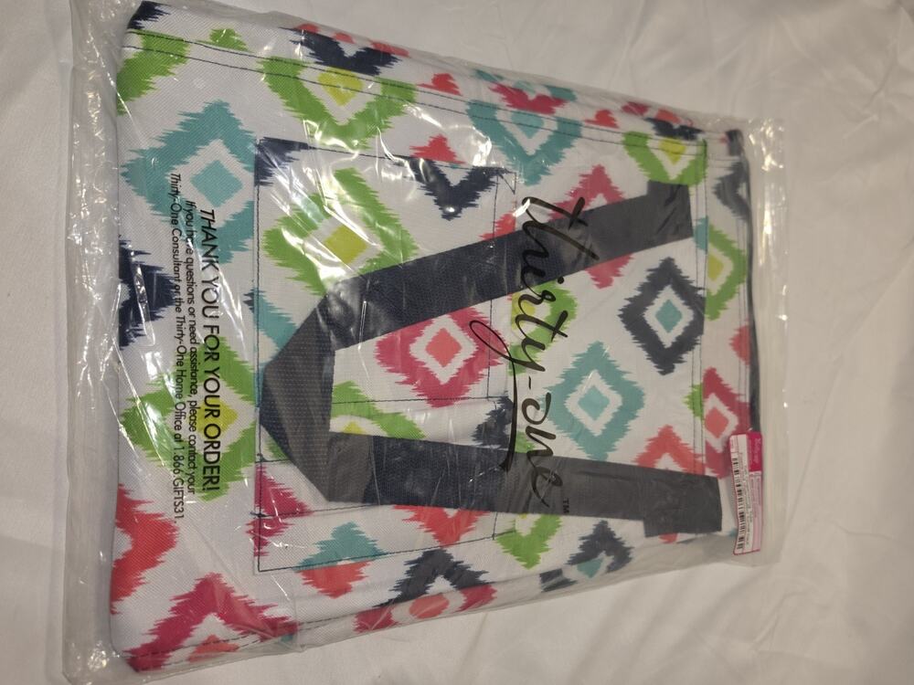 Thirty One 31 Bag Tall Organizing Tote Candy Corners Retired Brand New NWT B7